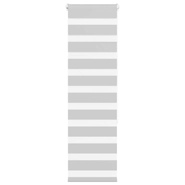 vidaXL Doppelrollo Hellgrau 40x150 cm Stoffbreite 35,9 cm Polyester
