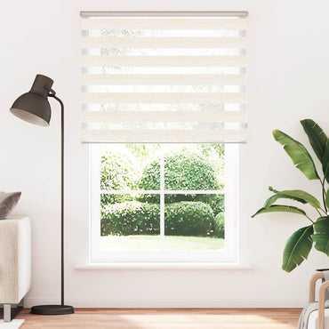 vidaXL Doppelrollo Marmorbeige 150x230cm Stoffbreite 145,9 cm Polyester