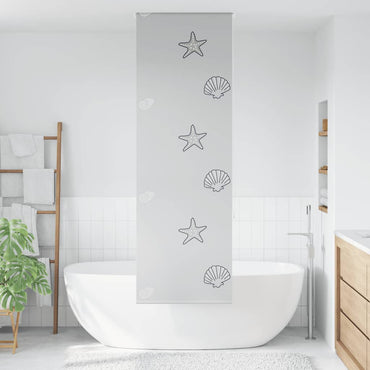 vidaXL Duschrollo 80x240 cm Stoffbreite 76 cm
