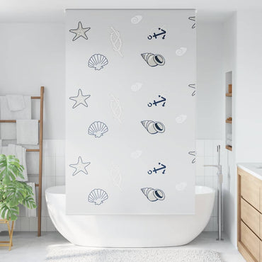 vidaXL Duschrollo 120x240 cm Stoffbreite 116 cm