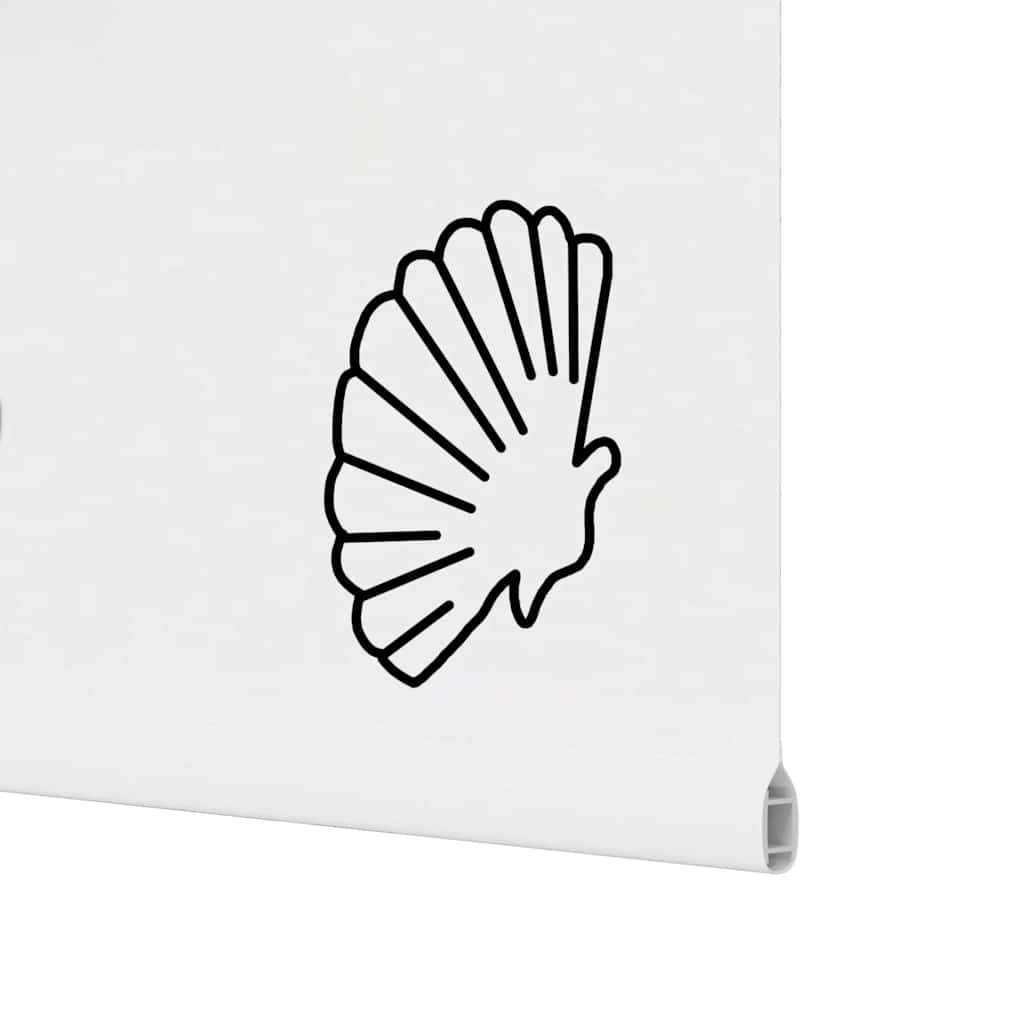 vidaXL Store de douche 90x240 cm Largeur du tissu 86 cm