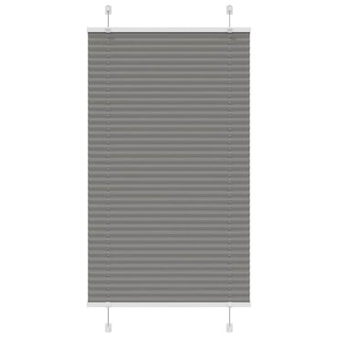 vidaXL Plissee Anthrazit 70x100 cm Stoffbreite 69,4 cm Polyester