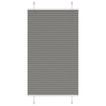 vidaXL Plissee Anthrazit 75x100 cm Stoffbreite 74,4 cm Polyester