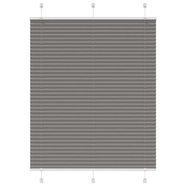 vidaXL Plissee Anthrazit 110x100 cm Stoffbreite 109,4 cm Polyester