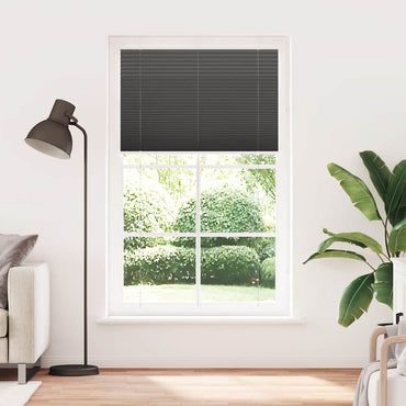 vidaXL Plissee Schwarz 120x200 cm Stoffbreite 119,4 cm Polyester