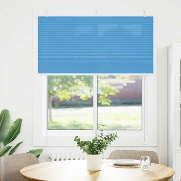vidaXL Plissee Blau 115x150 cm Stoffbreite 114,4 cm Polyester