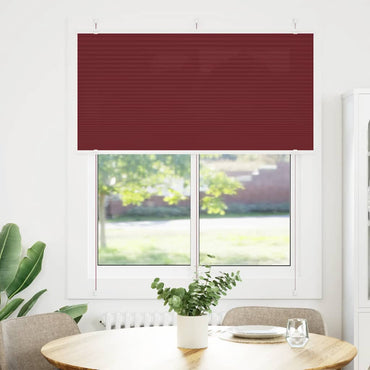 vidaXL Store plissé bordeaux 115x100 cm Largeur du tissu 114,4 cm Polyester