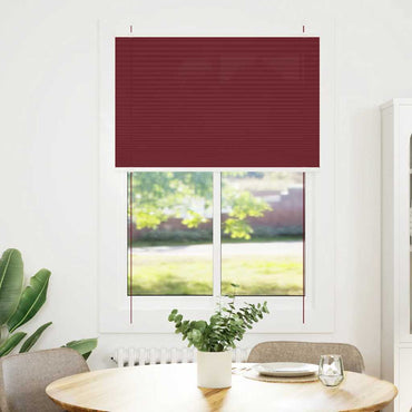 vidaXL Plissee Bordeauxrot 90x150 cm Stoffbreite 89,4 cm Polyester