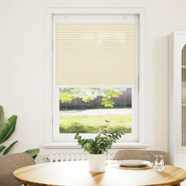 vidaXL Plissee Creme 70x100 cm Stoffbreite 69,4 cm Polyester