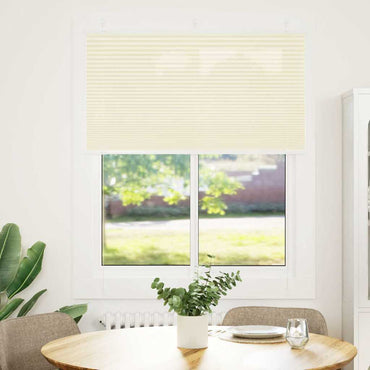 vidaXL Store plissé crème 110x100 cm Largeur du tissu 109,4 cm Polyester