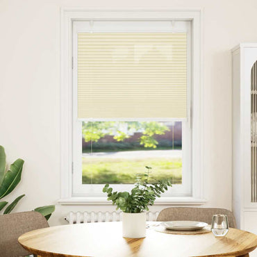 vidaXL Plissee Creme 70x150 cm Stoffbreite 69,4 cm Polyester