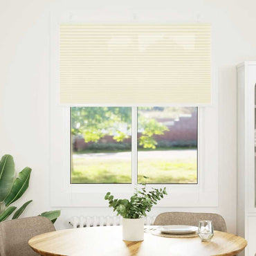 vidaXL Store plissé crème 110x150 cm largeur du tissu 109,4 cm polyester