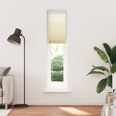 vidaXL Plissee Creme 50x200 cm Stoffbreite 49,4 cm Polyester