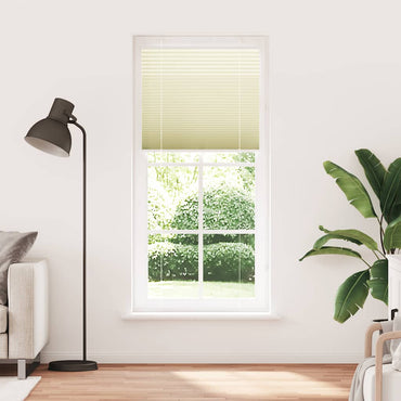 vidaXL Plissee Creme 85x200 cm Stoffbreite 84,4 cm Polyester