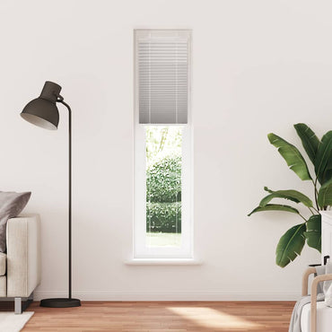vidaXL Plissee Hellgrau 40x200 cm Stoffbreite 39,4 cm Polyester