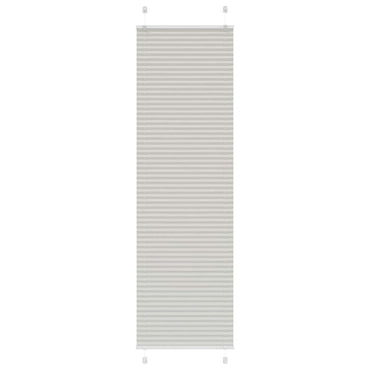 vidaXL Plissee Hellgrau 55x200 cm Stoffbreite 54,4 cm Polyester