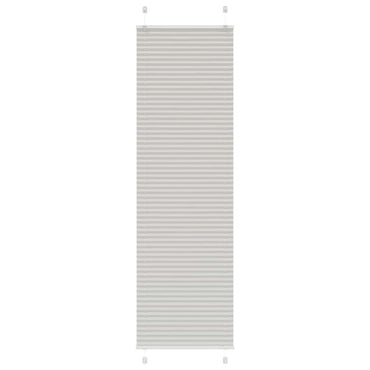 vidaXL Plissee Hellgrau 65x200 cm Stoffbreite 64,4 cm Polyester