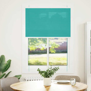 vidaXL Plissee Petrolgrün 95x100 cm Stoffbreite 94,4 cm Polyester