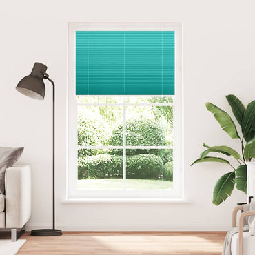 vidaXL Plissee Petrolgrün 120x200 cm Stoffbreite 119,4 cm Polyester