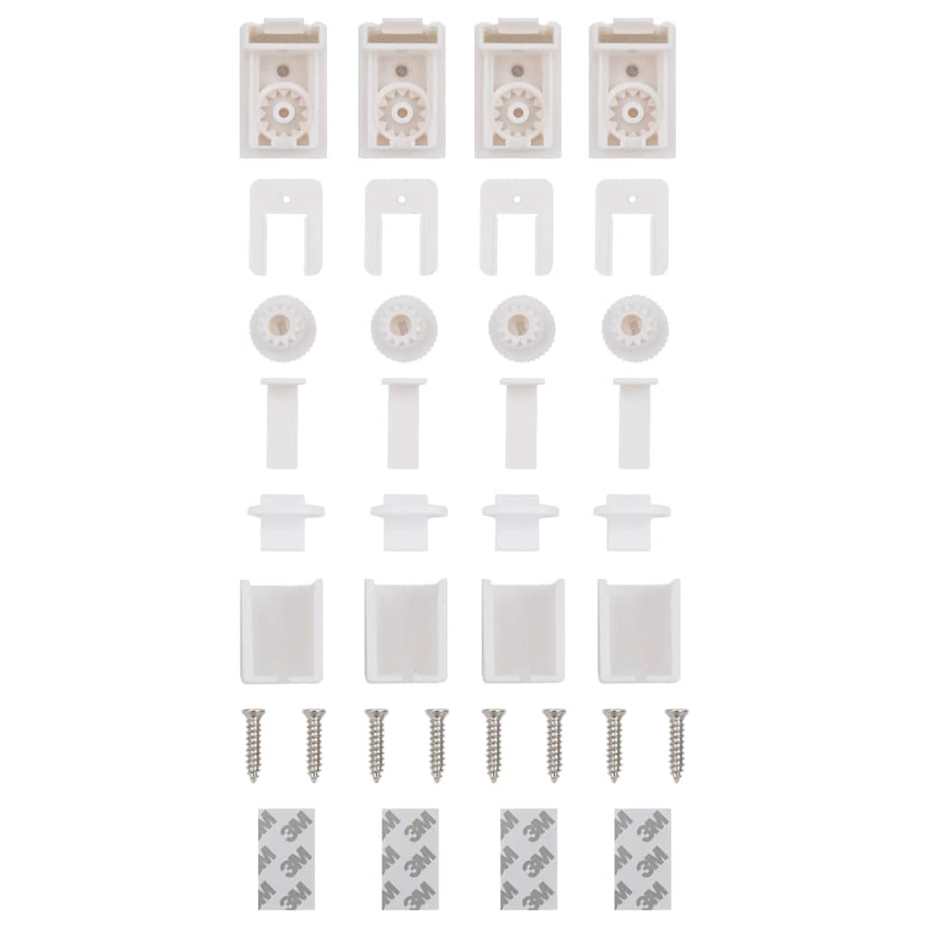vidaXL Plissee Rosa 45x200 cm Stoffbreite 44,4 cm Polyester