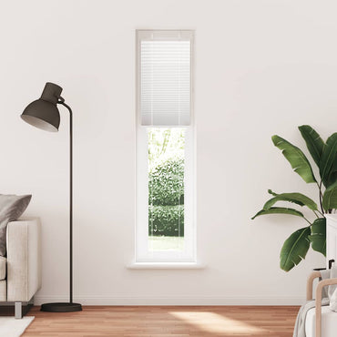 vidaXL Plissee Weiß 50x200 cm Stoffbreite 49,4 cm Polyester