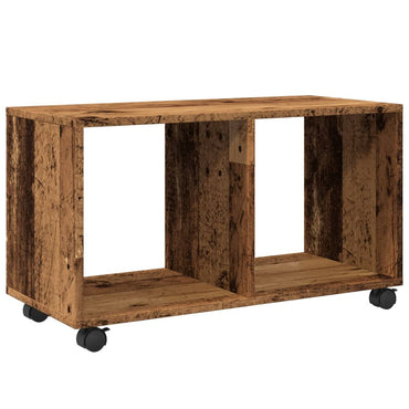 vidaXL Meuble de rangement à roulettes aspect bois de récupération 72x33x42,5 cm en bois d'ingénierie