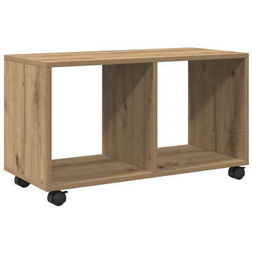 vidaXL Meuble à roulettes Chêne Artisanal 72x33x42,5 cm Bois d'ingénierie