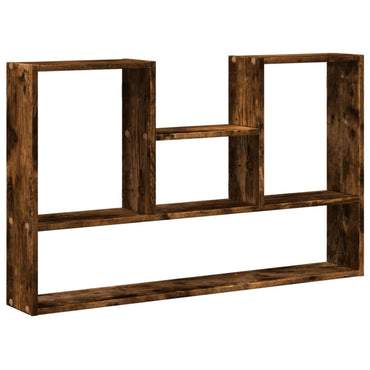 vidaXL Wandregal Räuchereiche 99x15x60 cm Holzwerkstoff