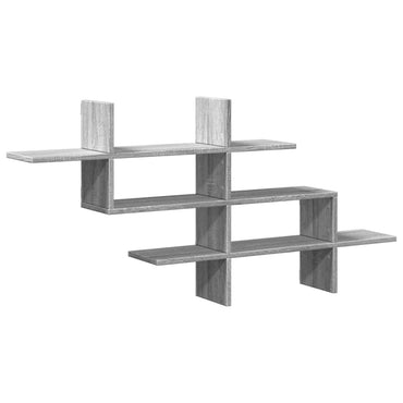 vidaXL Étagère murale gris sonoma 124,5x18x60,5 cm bois d'ingénierie