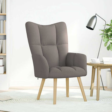 vidaXL Fauteuil relax Taupe Tissu