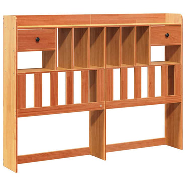 vidaXL Kopfteil mit Stauraum Wachsbraun 160 cm Massivholz Kiefer