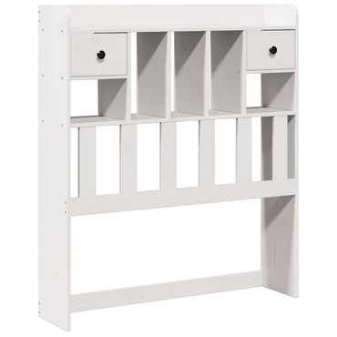 vidaXL Kopfteil mit Stauraum Weiß 90 cm Massivholz Kiefer