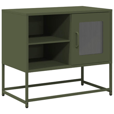 vidaXL TV-Schrank Olivgrün 68x39x60,5 cm Stahl