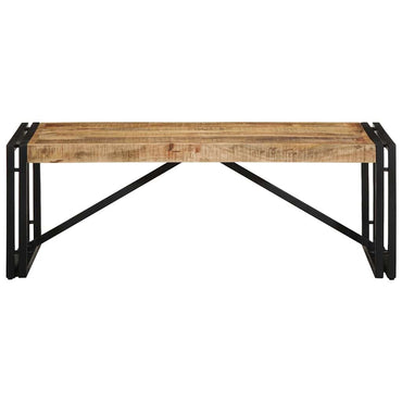 vidaXL Couchtisch 100x50x35 cm Raues Massivholz Mango