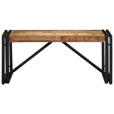 vidaXL Couchtisch 80x40x35 cm Raues Massivholz Mango