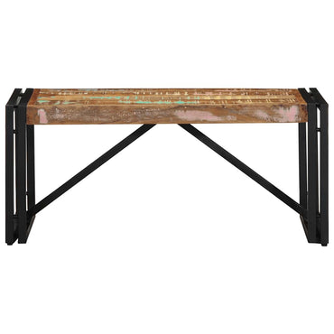 vidaXL Couchtisch Mehrfarbig 80x40x35 cm Altholz Massivholz