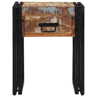 vidaXL Table d'appoint 40 x 40 x 50 cm Bois massif recyclé