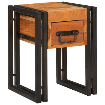 vidaXL Beistelltisch mit Schubladen 30 x 30 x 40 cm Massivholz Akazie
