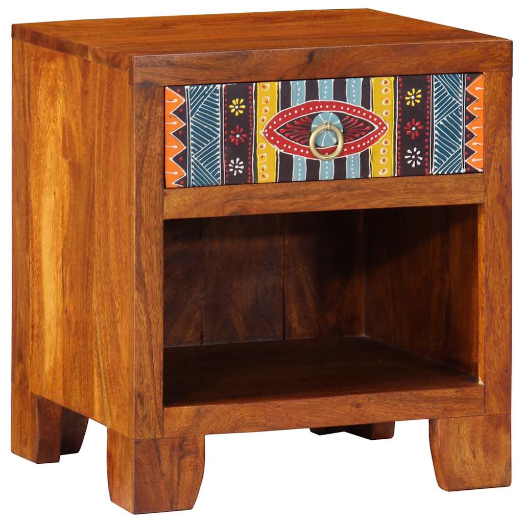 vidaXL Nachttisch 2 Stk. 40x35x45 cm Massivholz Akazie