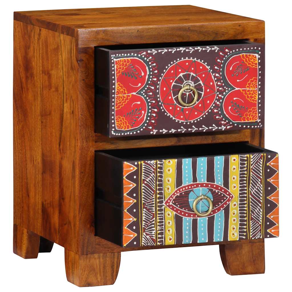 vidaXL Nachttisch 35x35x45 cm Massivholz Akazie