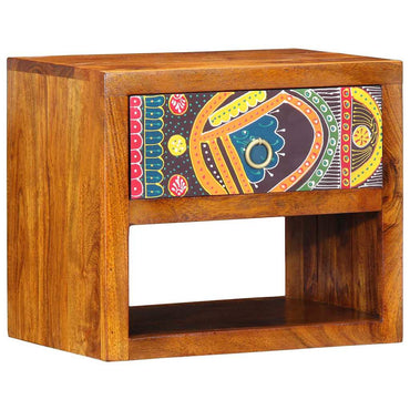 vidaXL Nachttisch Braun 40 x 35 x 35 cm Massivholz Akazie