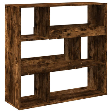 vidaXL Bibliothèque/Séparateur de pièce Chêne fumé 100x33x94,5 cm
