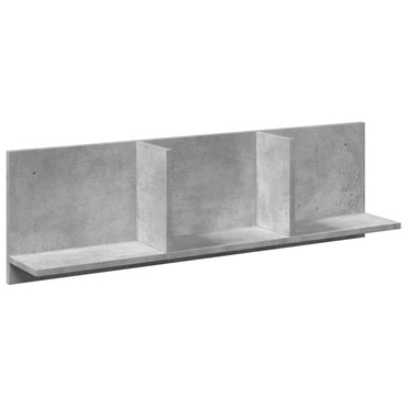 vidaXL Armoire murale 100x16,5x30 cm gris béton en bois d'ingénierie
