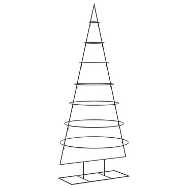 vidaXL Metall-Weihnachtsbaum für Dekorationen Schwarz 180 cm