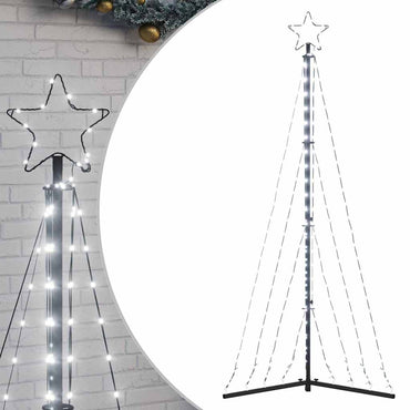 vidaXL Sapin de Noël LED 339 LED Blanc froid 187 cm