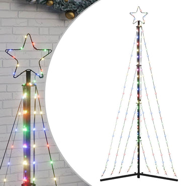 vidaXL Sapin de Noël LED 339 LED Multicolore 187 cm