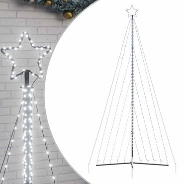 vidaXL LED Weihnachtsbaum 570 LEDs Kaltweiß 399 cm