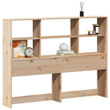 vidaXL Kopfteil mit Stauraum 160 cm Massivholz Kiefer