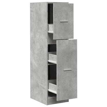 vidaXL Armoire de pharmacien Gris béton 30x41x118 cm Bois d'ingénierie