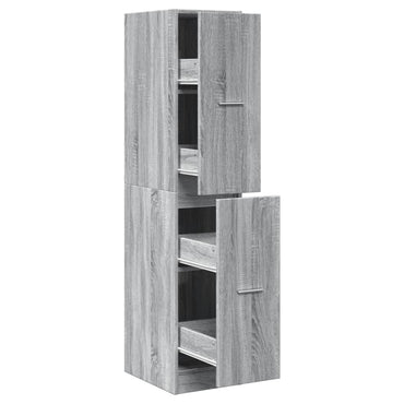 vidaXL Armoire de pharmacie gris Sonoma 30x41x144,5 cm Bois d'ingénierie